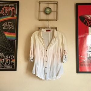 Sunset Ombré Button Down Shirt